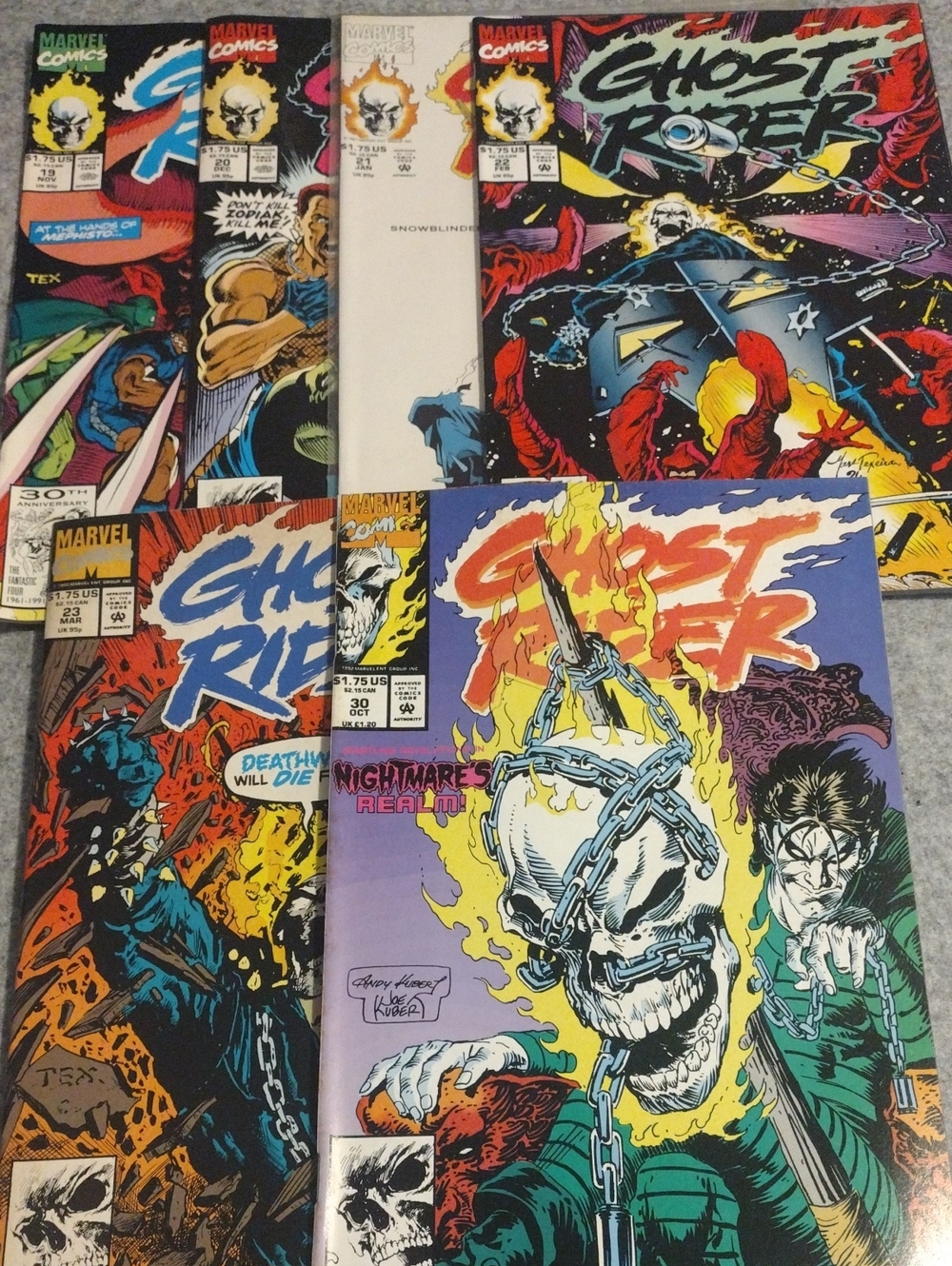 Marvel Comic Book Lot Of 6